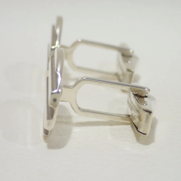 Authentic Vintage Tiffany & Co. 1995 Atlas Groove 925 Sterling Silver Cufflinks - Picture 5 of 9